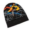 ZLIENSZUS Adults' Cyclist-Themed Knit Hat with 2D Flat Print - Road Cyclists Suitable For, Casual Wear, Weekend Errands & Everyday Use, Stylish for Ci