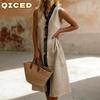 Fashion Summer Spring Sleeveless V-Neck Casual Dresses