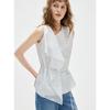 ELLE Women's Asymmetric Tencel Blouse