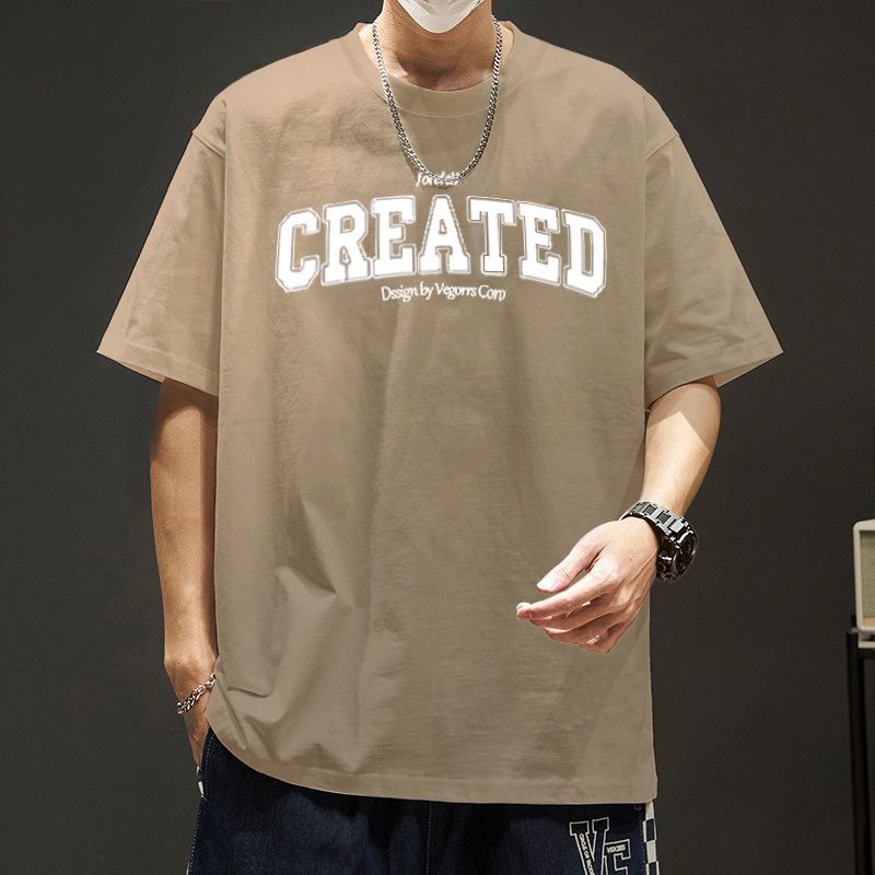 

Мужская футболка с коротким рукавом с принтом, хлопок, летние топы 3XL