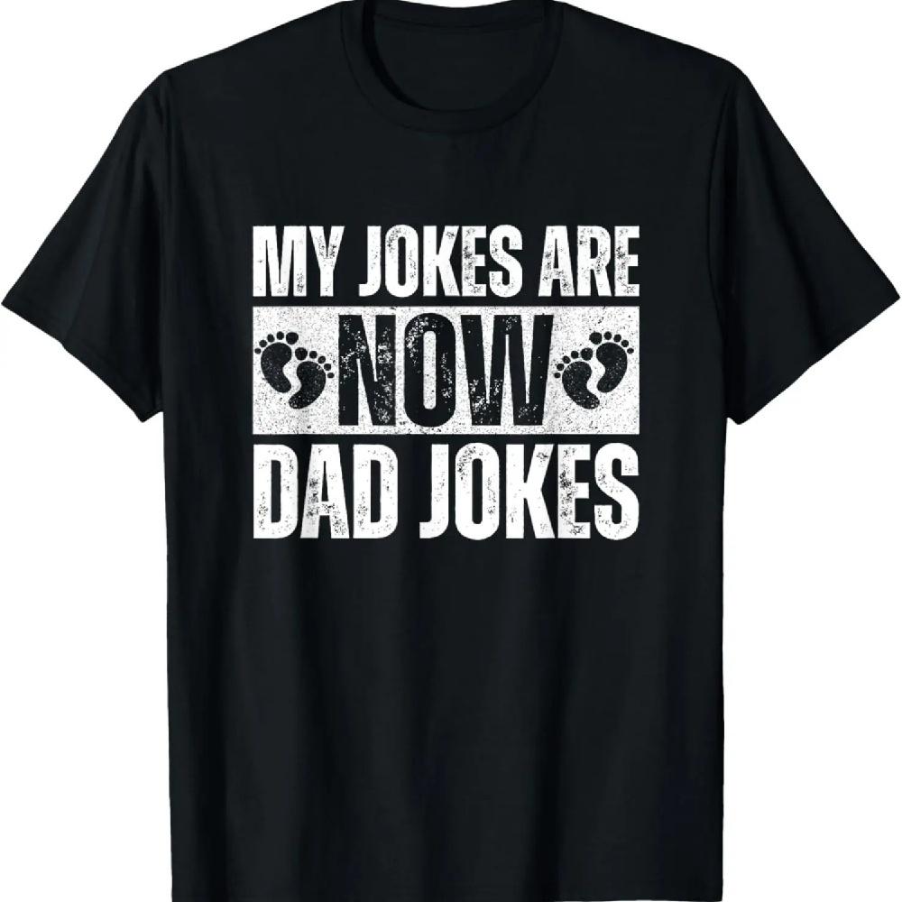 Funny First Time Dad For Men New Father Dad Jokes T-Shirt