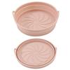 Round/Square Foldable Fryer Baking Tray Flexible Air Fryer Silicone Mat  Baking