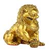 A pair of copper , Beijing , bottomless palace door lions, home crafts and gifts