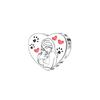 S925 Silver Cute Dog Charms Bead Keychain Animal Puppy Teddy Yorkshire Terrier Crab Paw Whale Rooster Snake Crocodile Jewelry