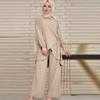 Autumn 2025 European & American Women's Loose Casual Muslim Fashion Two-Piece Set