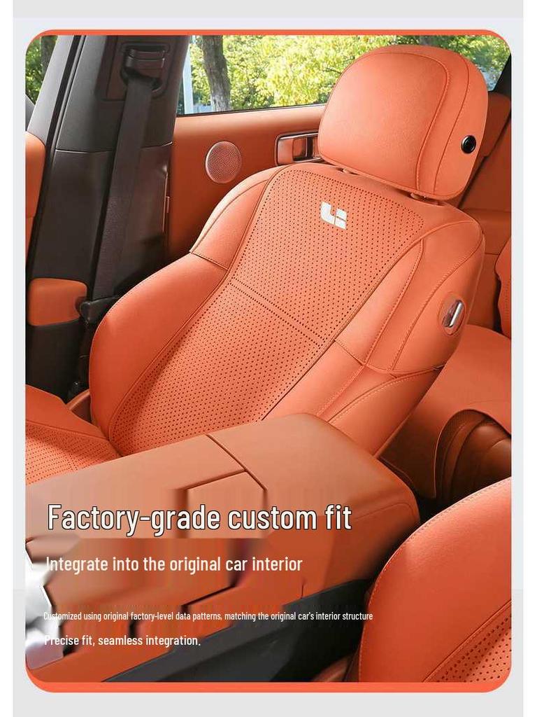 Universal Suede Car Seat Cushion for Ideal L9pro/Max - All Seasons, Half-Wrapped