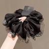 Elegant Top Grade Print Chiffon Large Intestine Scrunchie For Women Hair Tie Hair Band Hair Ring Fashion Hair Accessories