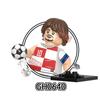 New  Single 4.5CM Soccers Athletics Sportsman Star Building Blocks Cartoon Mini Action Figures Toys For Kids Christmas Gifts