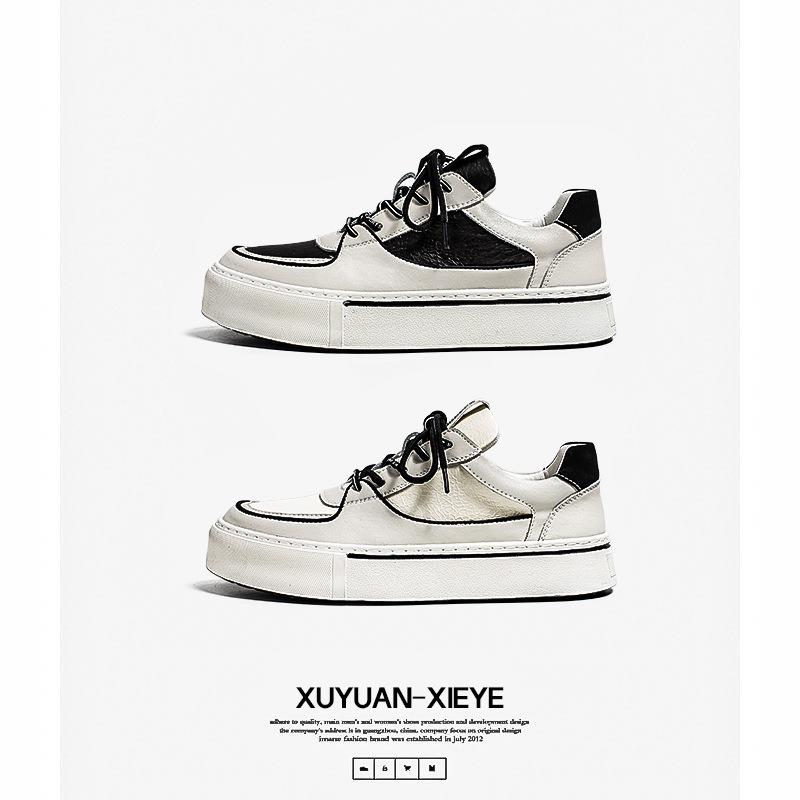 Little White Shoes Men's Spring New Products Fashion Versatile Board Shoes Business Wide Leg Pants Casual Shoes
