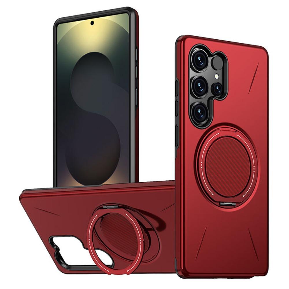 Business Magnetic Ring Kickstand Case for Samsung Galaxy S26 S25 S24 S23 Plus Ultra FE Shockproof Rugged PC+TPU Protection Cover