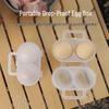 ISE MOUNT Outdoor Shockproof 2-Compartment Transparent Portable Egg Storage Box