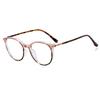 Women's Transparent Prescription Eyeglasses Anti- Blue Lightweight TR90 Stylish Round Reading Eyeglasses Frames Men's Computer Eyewear + 1 +3+
