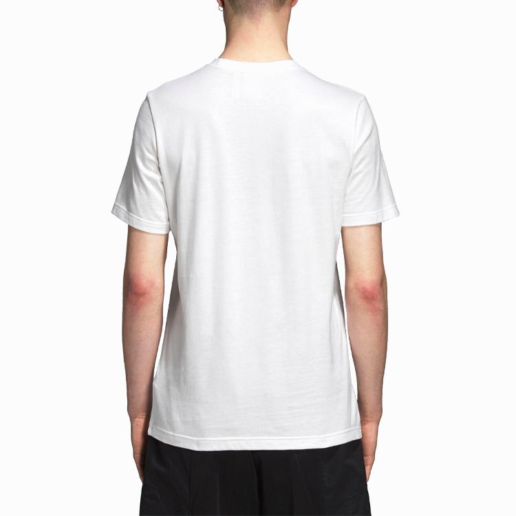 Adidas Originals Trefoil T Shirts Men's White Crew Neck Moderate Straight Fit DP8570