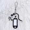 1Pc/2Pcs TaiChi Beaded Keychain Photo Locket Plastic Jewelry Accessory Lightweight Design Bag Hanging Decoration