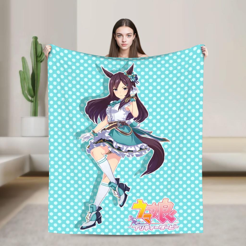 Smart Falcon UmaMusume Pretty Derby Blankets Quality Warm Soft  Bedding Throws Winter Kids Adult Living Room Novelty Bedspread