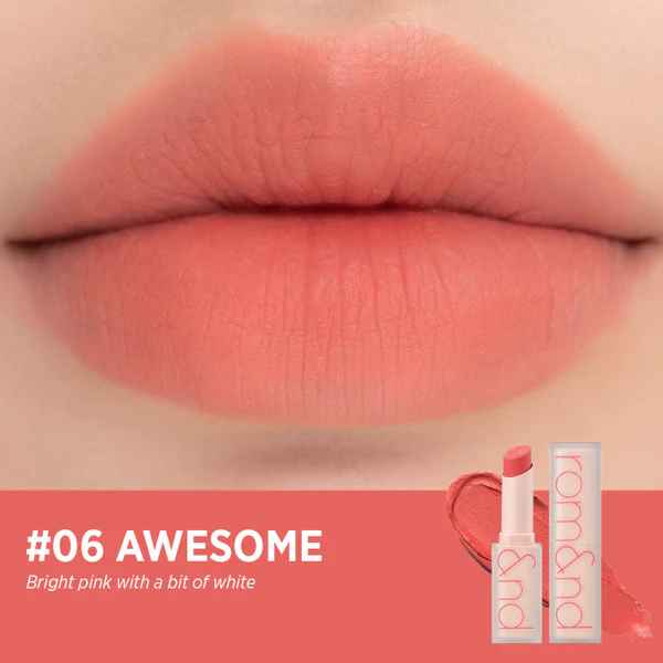 

Rom&nd Zero MATTE LIPSTICK, Стойкая, Макияж, Kbeauty, Корейская косметика, пробник #06 Awesome