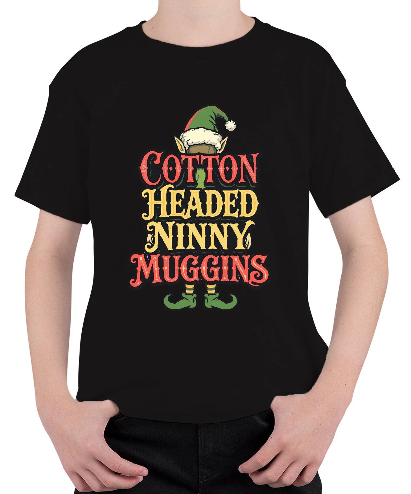 Cotton Headed Ninny Muggins Weihnachten Elf Lustig Geschenk Humor Unisex Kinder XL
