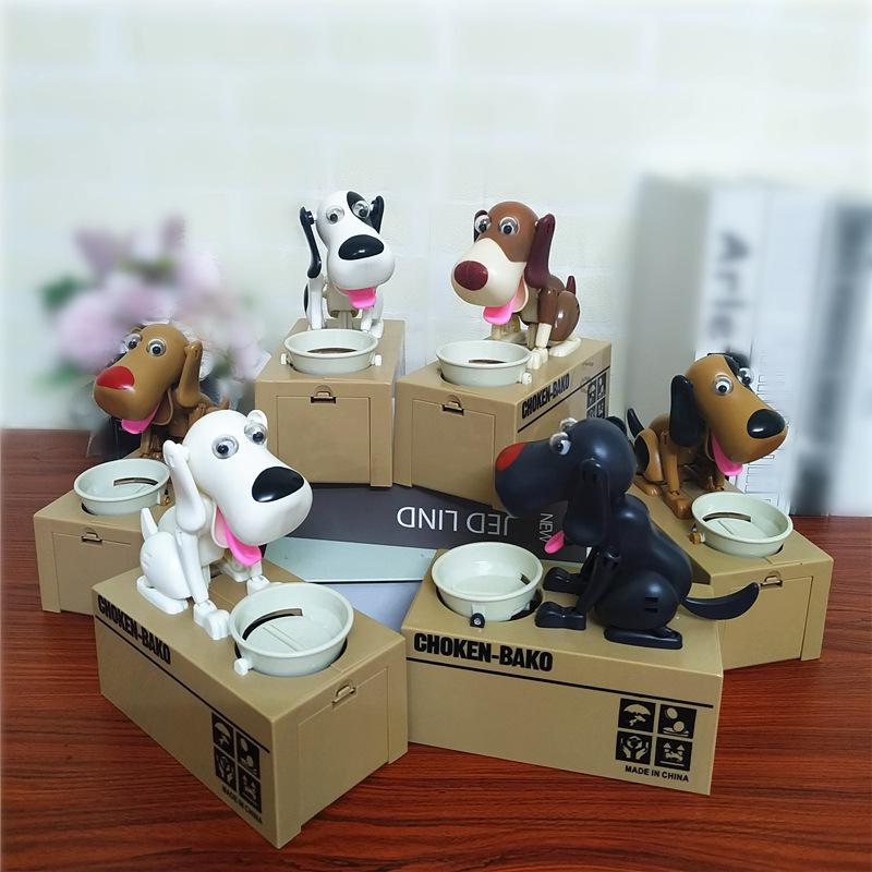 Greedy Dog Piggy Bank: Coin-Saving Toy for Kids - Electric Money-Stealing Puppy