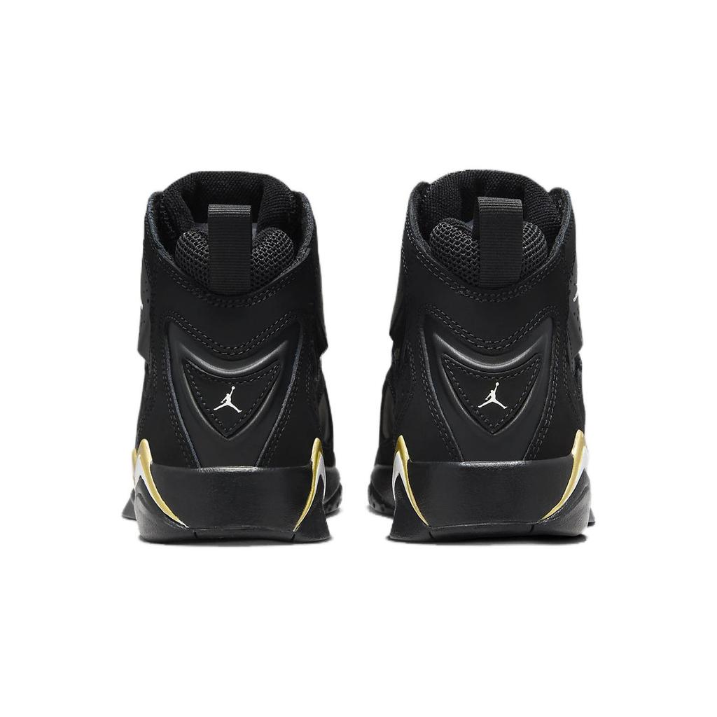 Jordan True Flight Antideslizantes Resistentes a la Abrasión de Caña Alta Zapatillas de Baloncesto para Niños Negro Adolescentes 343795-017