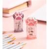 Cute Pink Cat Paw Pencil Sharpener Kawaii School Supplies Student Prize Kids Gift, Cute Pencil Sharpener
