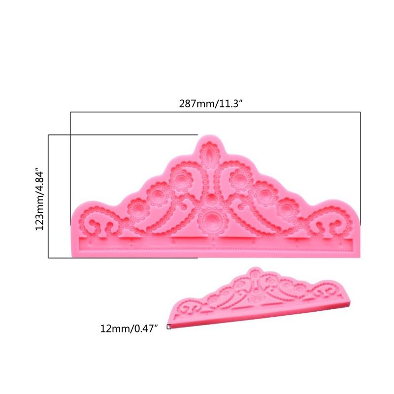 Cute Crown Shape Sugar Craft Paste Mold Chocolate Candy Art Silicone Soap Mold Household Candle Molds DIY Handmade