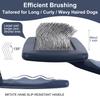 YIRU Large Firm Slicker Brush for Dogs Goldendoodles Poodles,Extra Long Pin Slicker Brush for Dog Pet Grooming Pins and Deshedding,Removes Long and