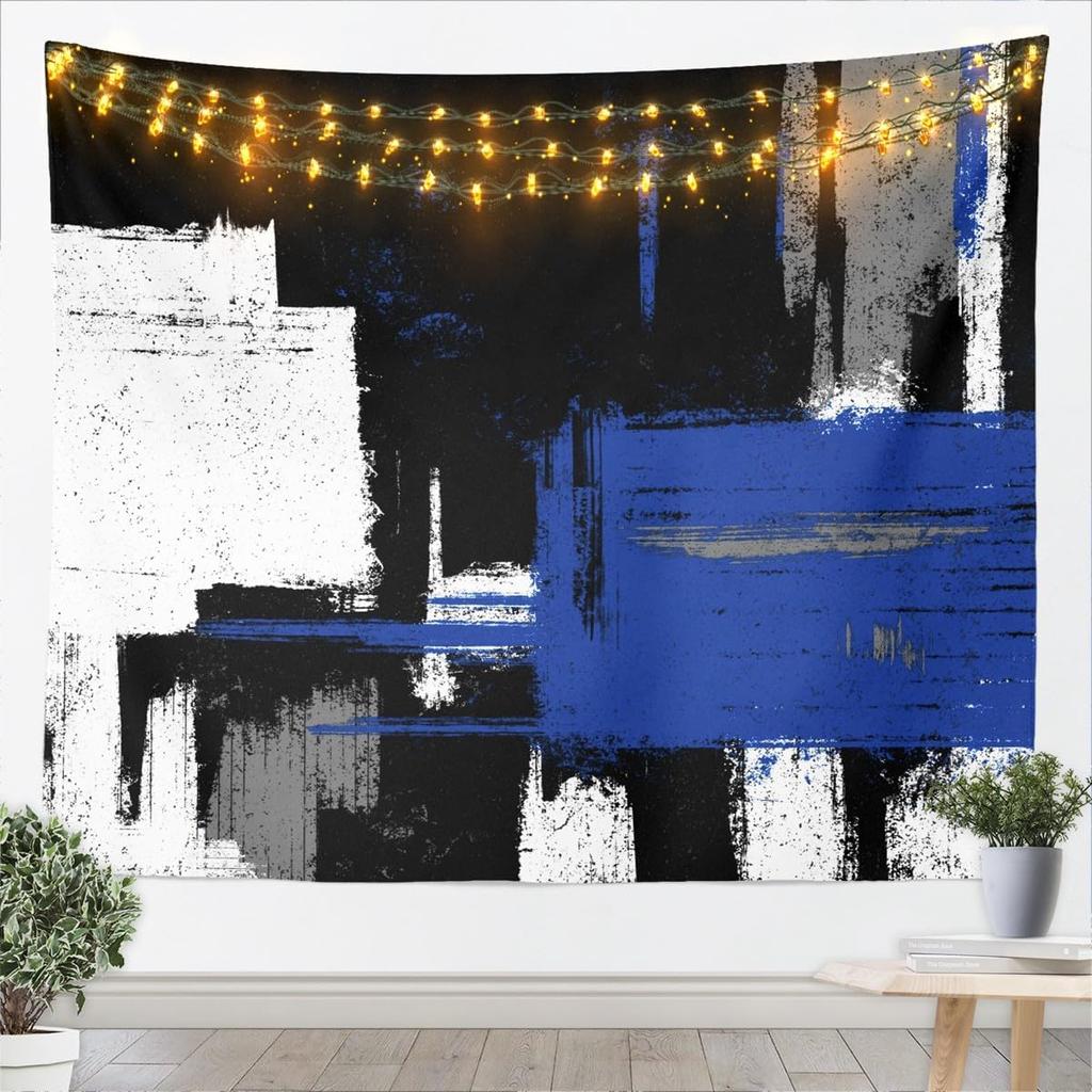 Hot Pink Black White Tapestry For Kids Boys Girls Abstract Morden Wall Art Buffalo Check Wall Hanging Blanket Bedroom Decor