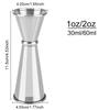 Mojito Measure Mug Bar Tools For Home Bar Party Cocktail Bar Jigger Barware 1oz/2oz Stainless Steel Japanese Design Jigger Double Side Measuring Cup