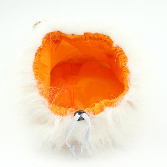 Pet Costume Funny Lion Mane Wig Headgear Hat Halloween Festival Decor for Dog