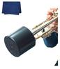 Brass Gear Trumpet Practice Lightweight Home Mute for Home Practice Morris Premium Instrument Cleaning Cloth Set Mute, (Color Black) + MCC-2