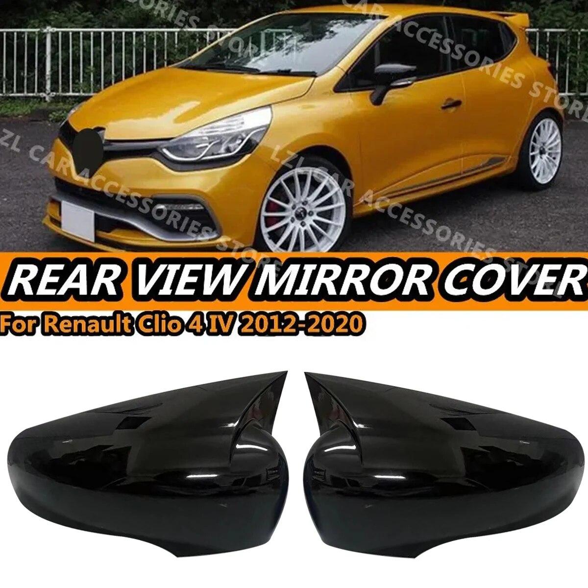 

Пара чехлов для боковых зеркал для Renault Clio 4 Mk4/Zoe/Captur 2012-дополнительная крышка бокового зеркала заднего вида, автомобильные аксессуары