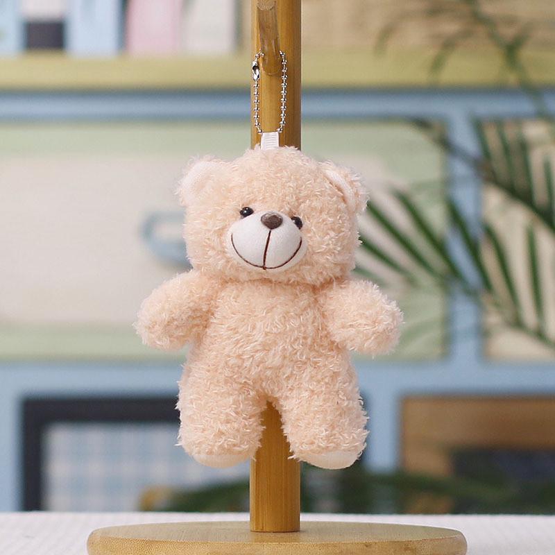 Plush Bear Keychain With Pp Cotton Filling For Bag Decoration And Gift Idea