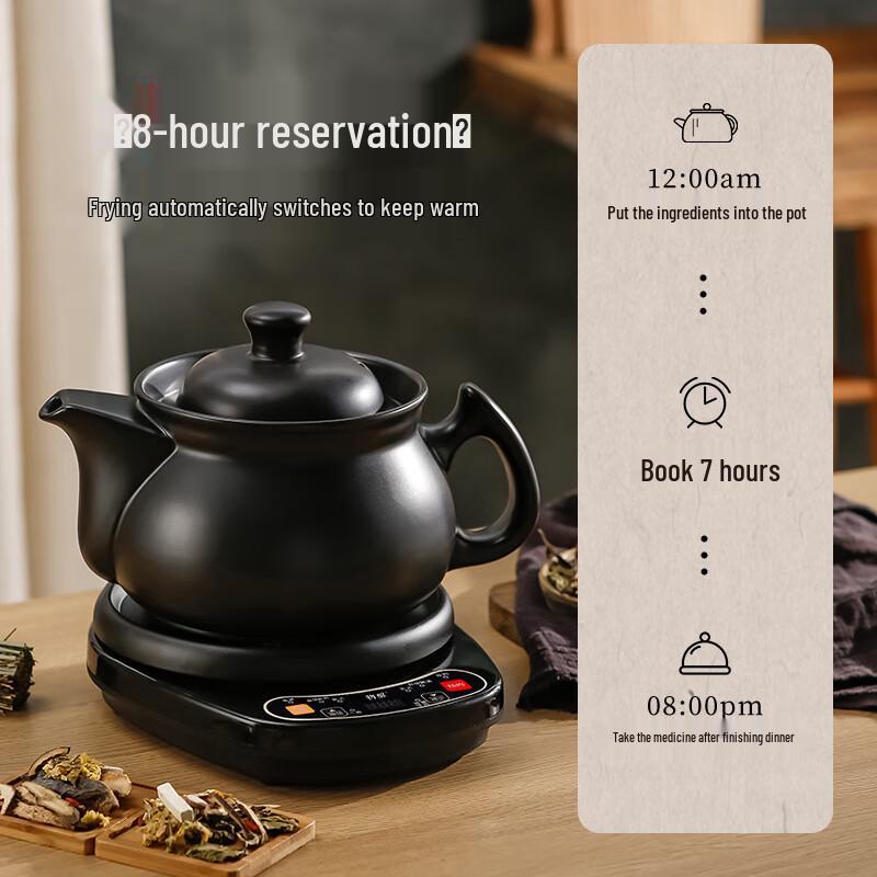 San Jiaolong Automatic Ceramic Health & Soup Pot Set