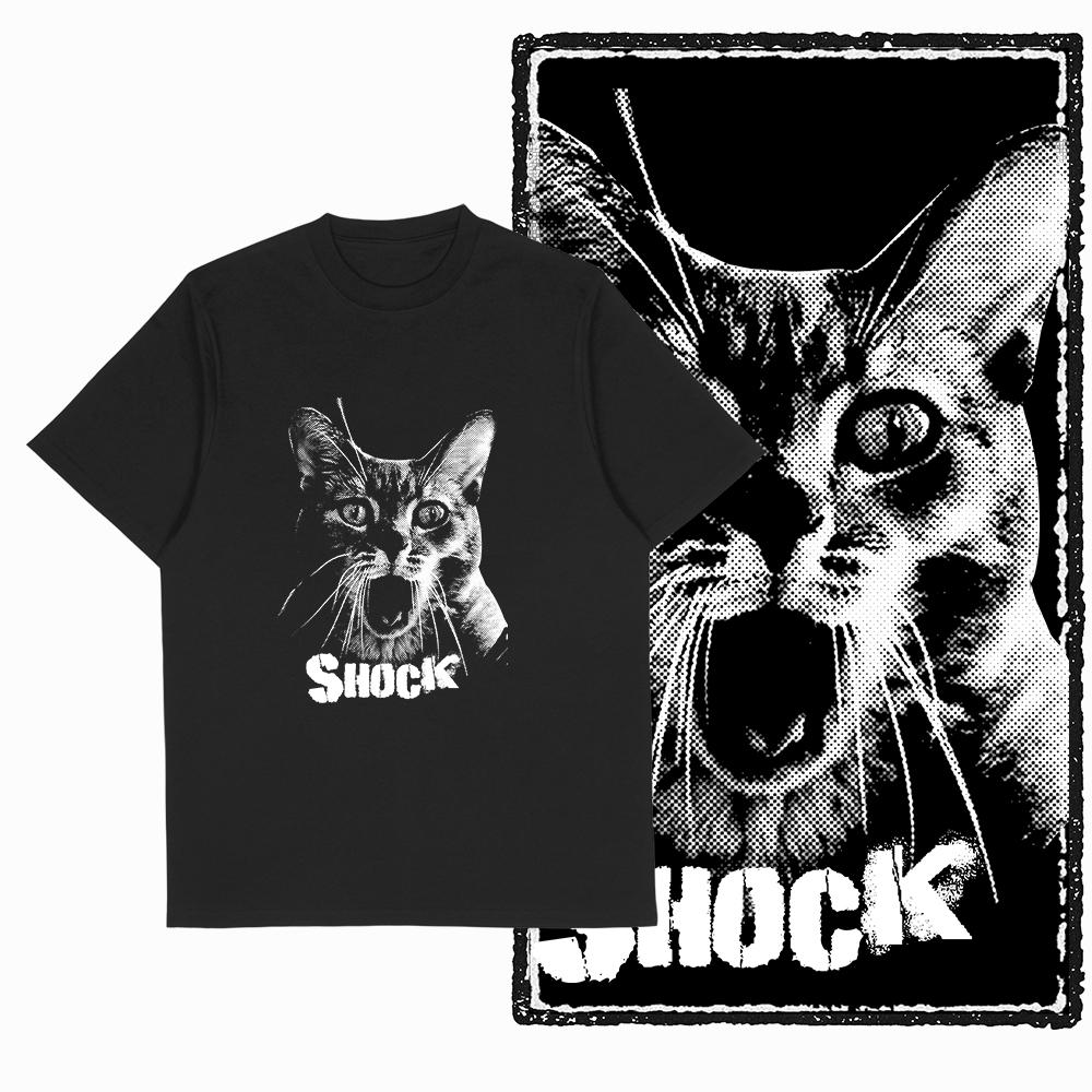 Coolmind U3 100% Baumwolle Übergröße Streetwear Cooler Druck Exklusives Grafik-T-Shirt für Männer Vintage SCHWARZ Herren Neuheit T-Shirt