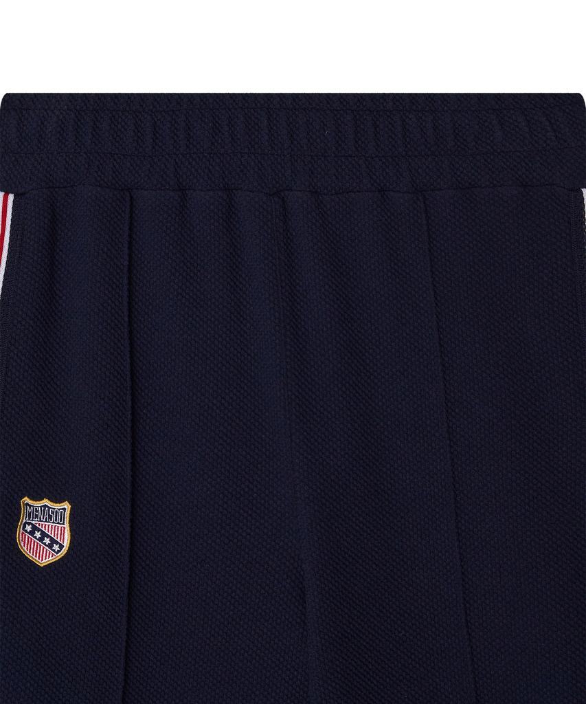 Minasu Waffle Wide Pants_Navy