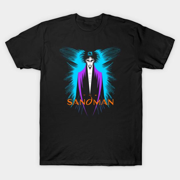 

Men Black Print T-shirt The Sandman No-Cut Transfer Paper Print Cotton Tshirt 4XL чорний