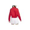 Nike Dragon Dance New Year Series Sportswear Phoenix Fleece Solid Color Stand Collar Half Zip Casual Fleece Sweatshirt Women sweatshirt Red DQ5768-657