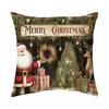 New Christmas Pillow Cover Super Soft Short Plush Printed Sofa Decorative Cushion Cover Home Cushion