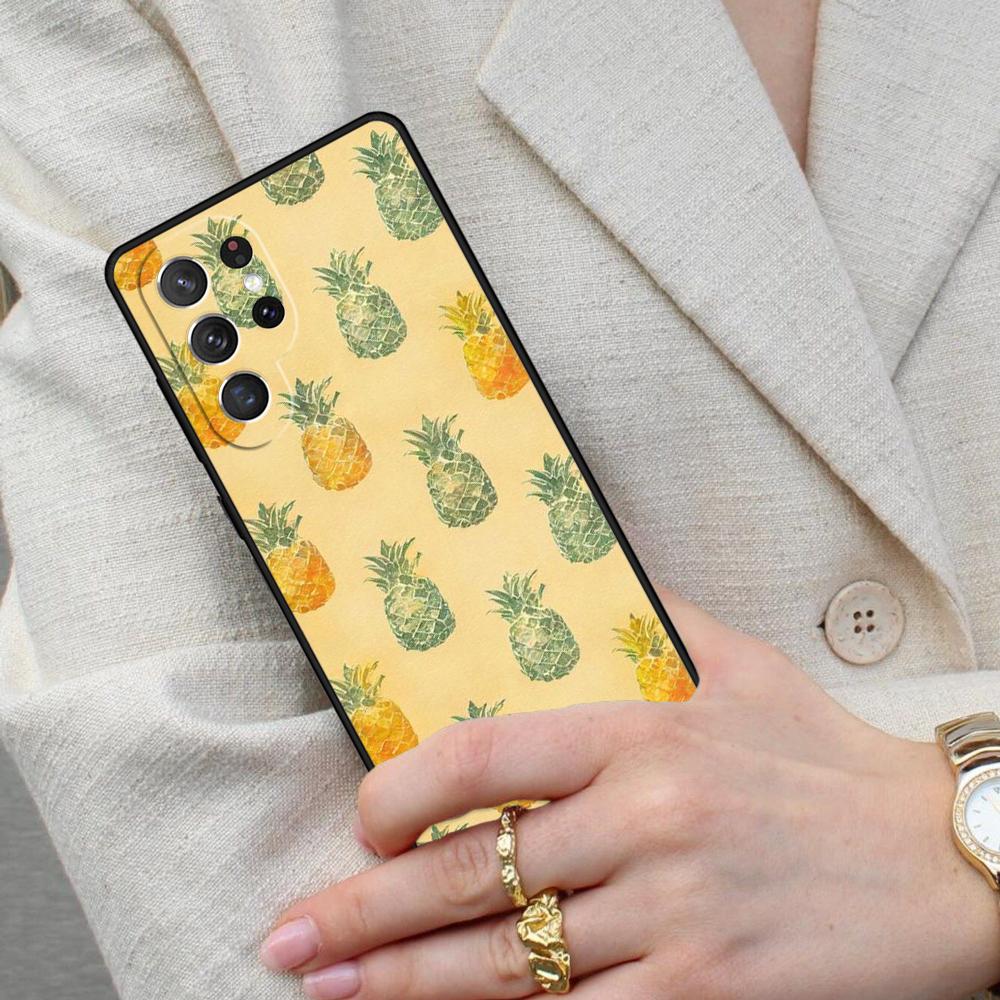 Summer Fruit Pineapple Cell Phone Case for Samsung Galaxy S26 Ultra S25 S24 S23 S22 S21 S20 Note10 Cover