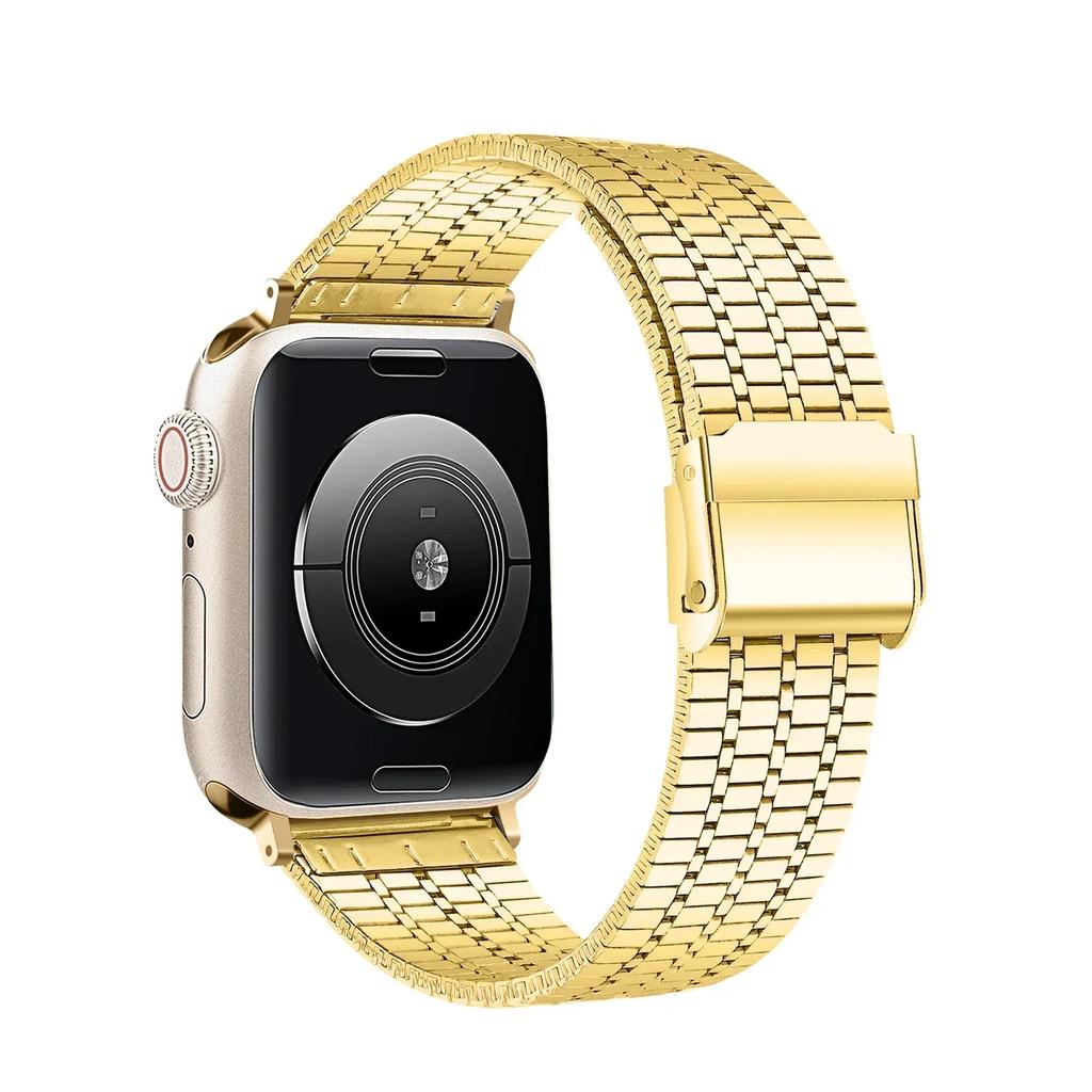 Link Bracelet for apple watch 10 9 8 7 45 41mm SE 6 5 4 44 40mm band Stainless Steel strap iwatch ultra 49mm 3 45 42 38mm bands