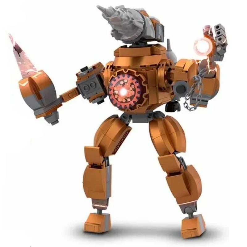 MOC Skibidi Wc Mann Bausteine Spielzeug Titan Uhr Mann Weibliche TV persönlichkeit Modell Sets Dekoration Diy Spielzeug Für Kinder geschenk