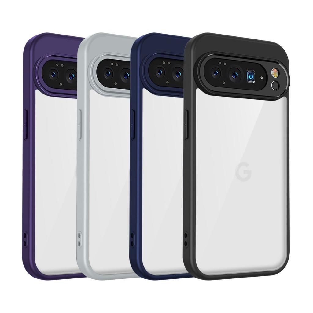 Clear Soft Frame Phone Case for Google Pixel 10 9 Pro XL 9A Shockproof Protective Cover Tranparent Hard Acrylic Back Shell Funda