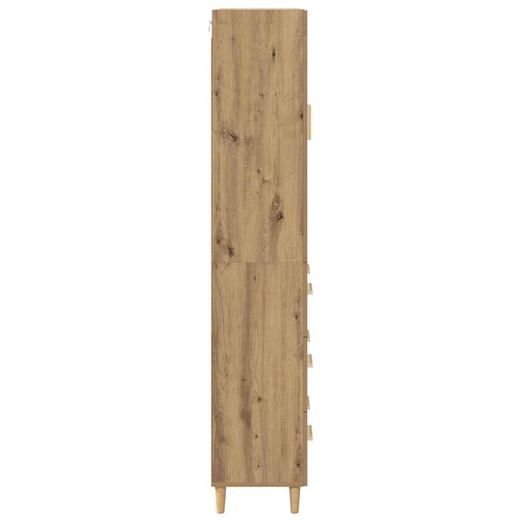 Highboard with Drawers Artisan Oak 69.5 X 34 X 180 Cm