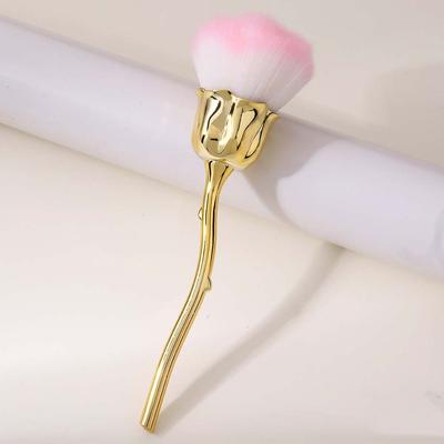 Rose Flower Nail Art Dust Cleaner Brush Soft Fiber Creative Makeup Brush Multi-functional Cosmetic Tool Foundation Brush
