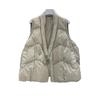 Women's Hand-Stitched Thickened V-Neck Down Vest - European Style Winter Jacket 2024