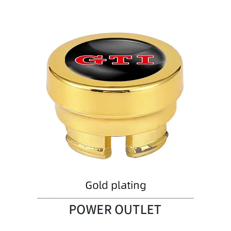 Car Cigarette Lighter Dust Cover Dustproof Decoration Cap For Volkswagen VW Golf R Polo Tiguan Passat B6 Rline Touran CADDY GTI
