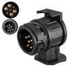 13 To 7 Pin Towing Plugs Socket Durable Trailer Connector 12V Towing Connection Adapter For Towing Truck For Touring Car Trailer