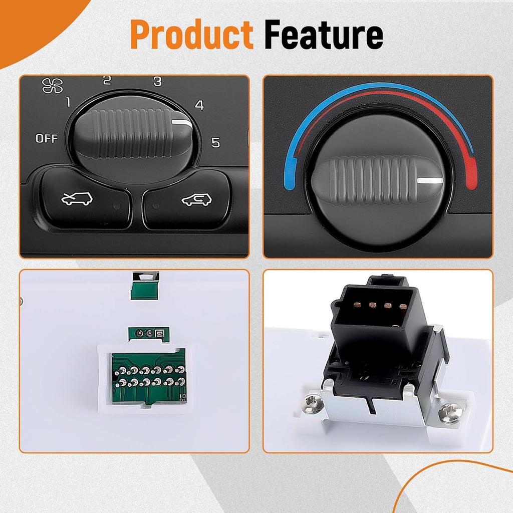 maXpeedingrods 599-266 Front Climate Control Module AC Heater Panel Compatible with Chevy Avalanche, Silverado, Suburban, Tahoe, GMC Yukon XL,