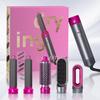 5-in-1 Multifunctional Hot Air Comb: Auto Curling Iron & Straightener Hair Dryer