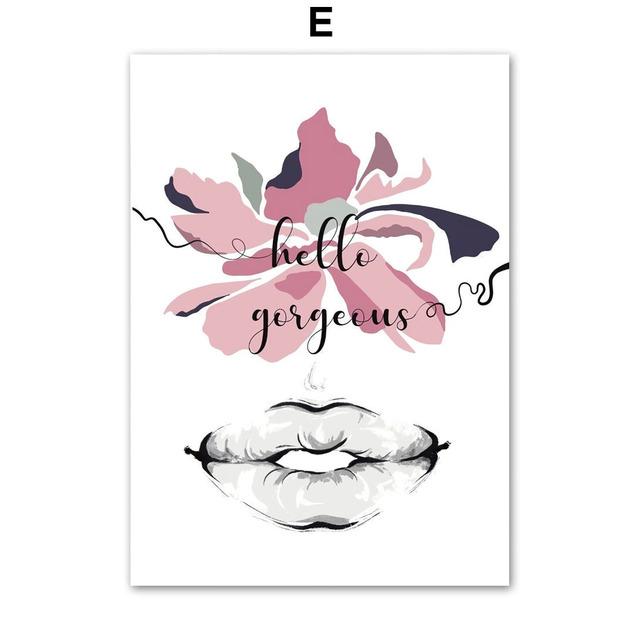 Poster und Drucke für Mädchenzimmer-Dekoration, moderne Mode, Leinwandgemälde für Innenräume, Figuren-Wand-Kunstdrucke, Bild ohne Rahmen